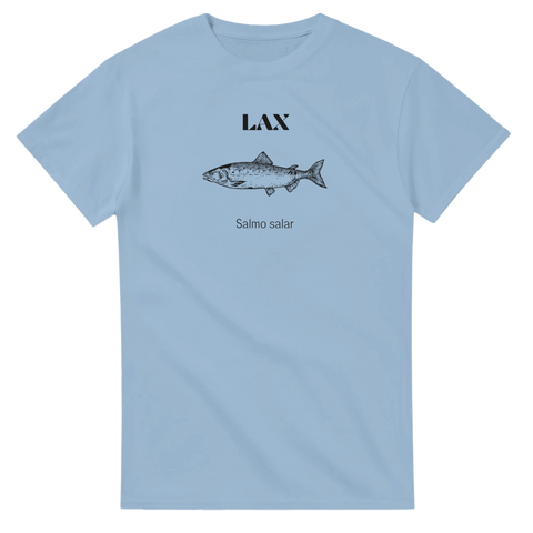 T-shirt lax – Salmo salar illustration i klassisk stil