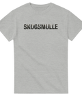 Gråmelerad t-shirt med naturnära Skogsmulle tryck för skog och mark