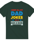 Nördigt citat om dad jokes i färgstark typografi – grafisk t-shirt