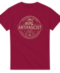Politisk illustration i vintage-stil med budskap mot rasism – grafisk t-shirt
