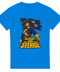 Historisk illustration av karolin med svensk flagga – retro t-shirt