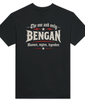 Grafiskt texttryck med namnet Bengan i vintage stil – rolig t-shirt