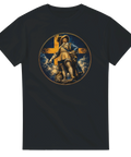 Historisk illustration av Gustav II Adolf på svart t-shirt