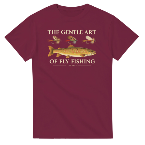 T-shirt med motivet The Gentle Art of Fly Fishing