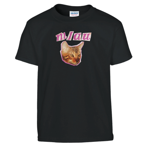 T-shirt för barn med katt och lekfull design
