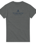 Exklusivt Torekov Coastal Club motiv i mörkblått – mörkgrå t-shirt