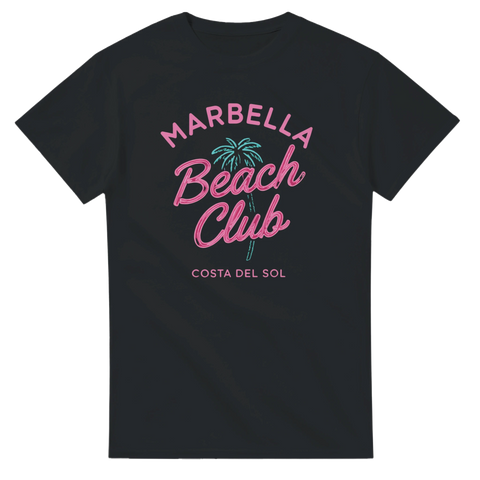 Marbella textmotiv vit t-shirt dam