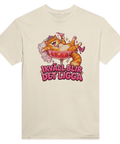 T-shirt med en katt i ett cocktailglas och texten Ikväll blir det ligga
