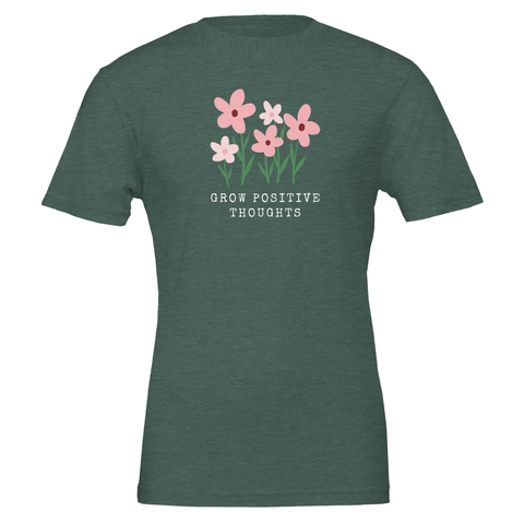 Positiva tankar textmotiv t-shirt herr och dam