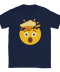 T-shirt med exploding head emoji – gul emoji med exploderande huvud