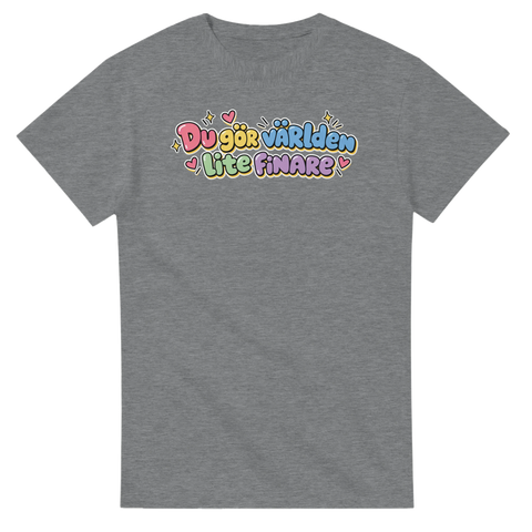 T-shirt med Du gör världen lite finare – produktbild 3 från Shirty