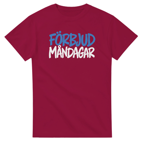 Produktbild 4 av rolig t-shirt med texten Förbjud måndagar