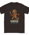 Julmotiv t-shirt – rolig jultröja med pepparkaka i svart