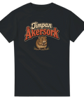 Illustration av en söt sork med retro texten Jimpan Åkersork – grafisk t-shirt