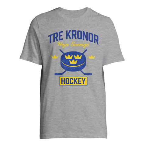 Vintage inspirerat Tre Kronor tryck – sportig t-shirt för hockeyfans