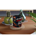 Mugg med texten Det där med människor är inte min grej och retromotiv.
