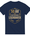 T-shirt med texten "50 år och fortfarande legendarisk" i guldstil