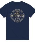 Detaljerat cirkelmotiv med texten Racists Not Welcome – grafisk t-shirt