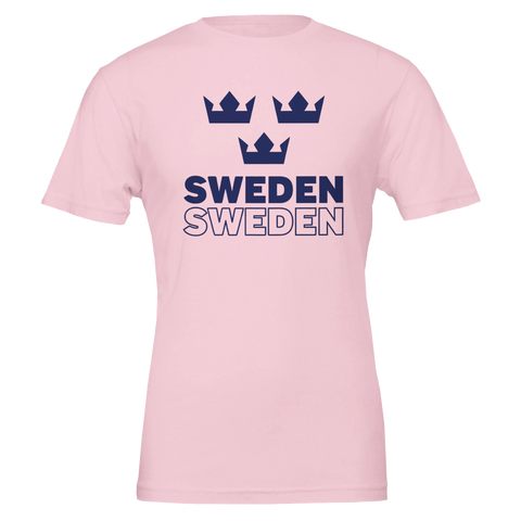Tre kronor Sweden t-shirt svensk sport supporterkläder landslag
