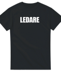 Minimalistisk t-shirt med texten LEDARE – funktionell design för skolpersonal