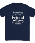 Marinblå T-shirt för bästa vänner