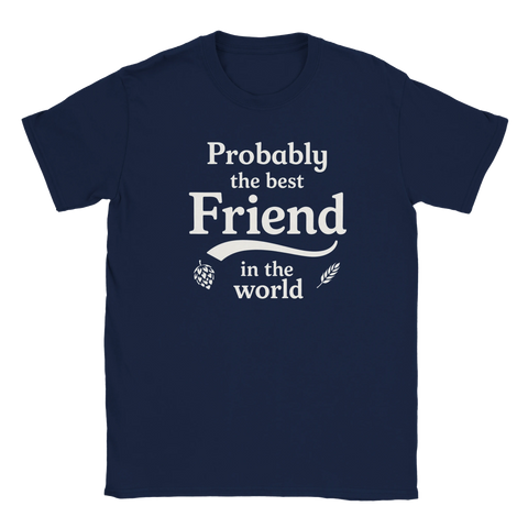 Marinblå T-shirt för bästa vänner