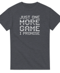 Gråmelerad t-shirt med 8-bitars arkadinspirerat tryck för gamers
