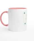 Skapa en egen mugg med rosa detaljer för kaffe och te – grafiskt tryck