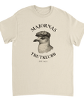 Retro tryck av en fiskmås i gubbkeps – stilren t-shirt med lokal humor