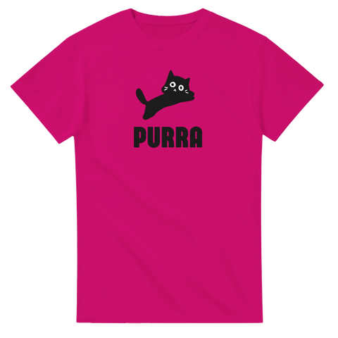 Ceriserosa t-shirt med absurd och skämtsam parodi på träningskläder