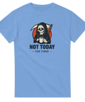 Sarkastiskt tryck på t-shirt som visar en lieman med attityd.
