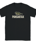 Självironisk t-shirt med motiv av en krokodil och texten Pansartax