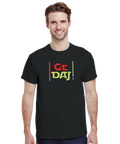 ordvits t-shirt Ge Daj svart tröja med tydligt tryck