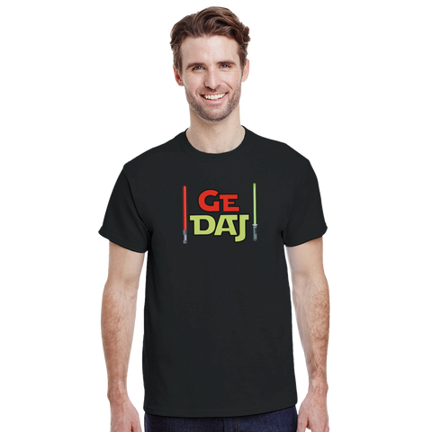 ordvits t-shirt Ge Daj svart tröja med tydligt tryck