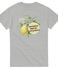 Klassisk botanisk konst möter modern satir i ett unikt motiv – grafisk t-shirt