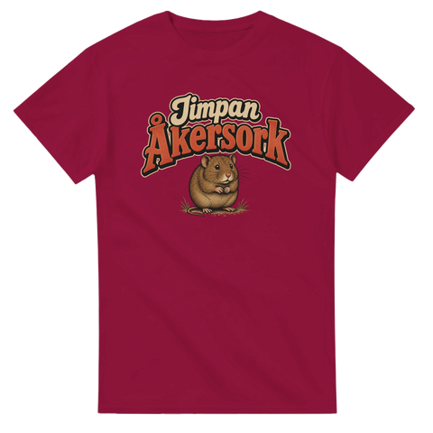 Satirisk design med en åkersork i vintage-stil – rolig t-shirt med tryck