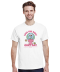 humor t-shirt Öört Earth Day vit med färgstarkt tryck