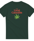 Weed t-shirt Local Cannabis med marijuana-bladmotiv