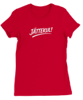 Rolig text "Jättekul" på dam t-shirt premium