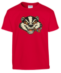 Billy Badger seriefigur med cigarr på röd t-shirt för barn.