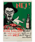 Klassisk poster med reaktion mot nykterhetsrörelsen