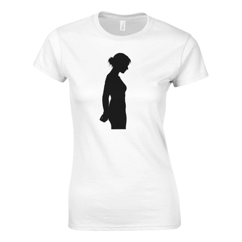 T-shirt Dam Classic – Hands Bound – t-shirt med unikt designtryck