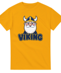 Tecknad viking med vitt skägg och hornhjälm – grafisk t-shirt