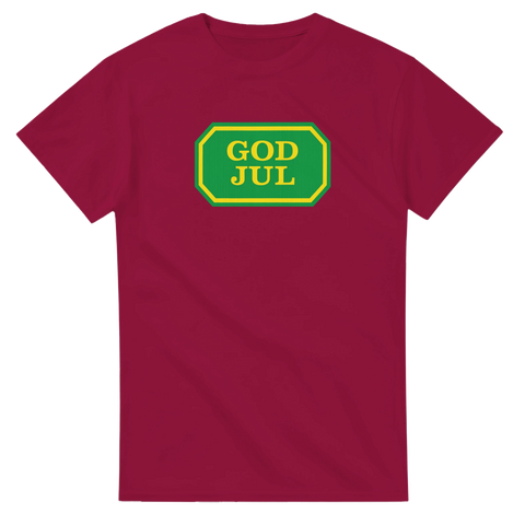 God Jul t-shirt i Systembolaget-stil 