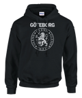Svart hoodie med texten “GÖTEBORG” och ett lejonemblem med namnet GLENN