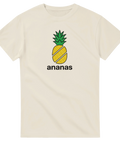rolig t-shirt med grafiskt ananasmotiv och text