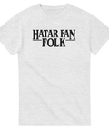 T-shirt med grafisk text Hatar fan folk