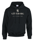Hoodie med Göteborg-tryck i klassisk unisexmodell, text sixteentwentyone