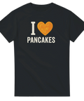T-shirt med texten I love pancakes för alla som älskar pannkakor