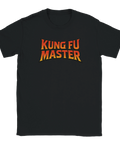T-shirt med texten "Kung Fu Master" i retro fightingstil